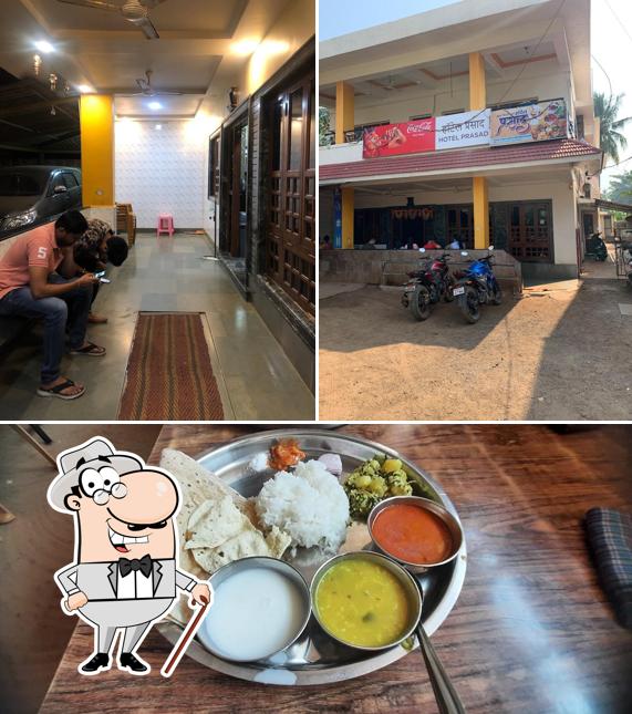 Check out the picture showing exterior and dessert at Hotel Shree Prasad, Shrivardhan