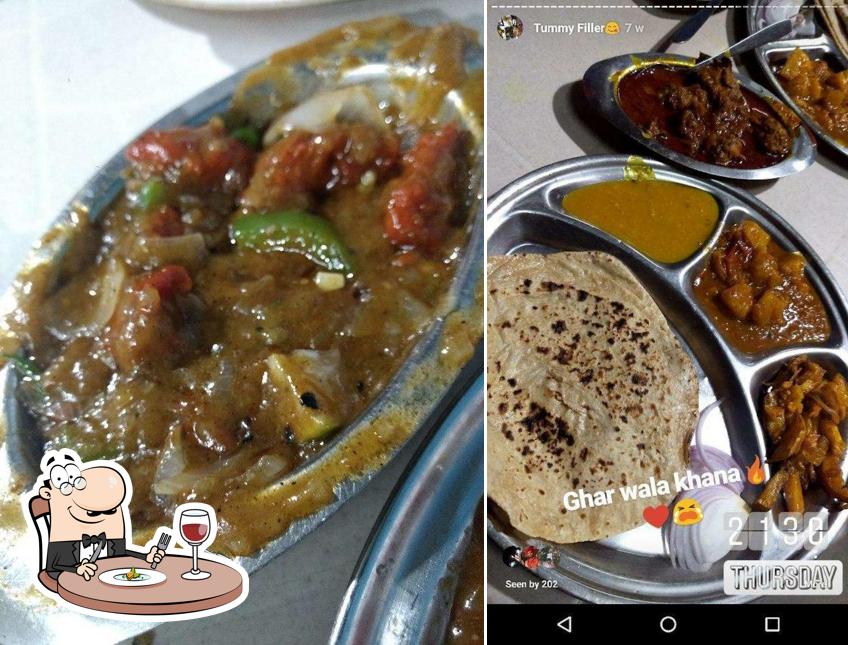 Food at Bihari Dhabha