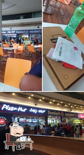 The interior of Pizza Hut Mall of Mysore, Mysore