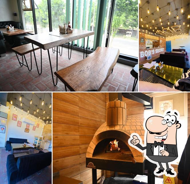 Take a seat at one of the tables at Bob's Secret