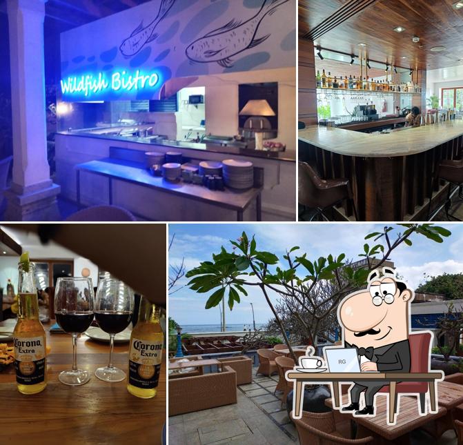 The interior of Wildfish Bistro