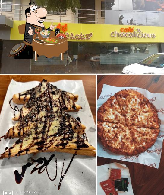 The image of Cafe Chocolicious cafe - Best Cafe in Hubli (Pizza/Pasta/Burger/Sandwich/Apatizers/Shakes/Coffee)’s food and exterior