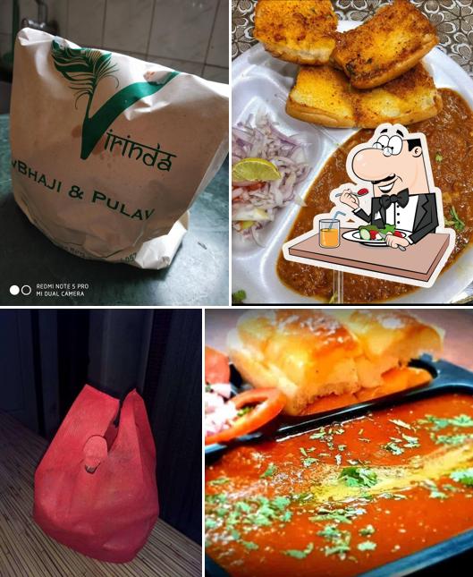 Food at Virinda Pav Bhaji