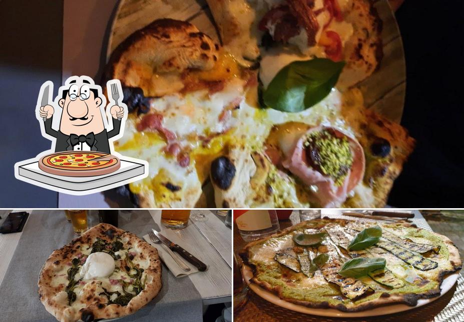 A Pizzeria Partenope Agliana, puoi ordinare una bella pizza