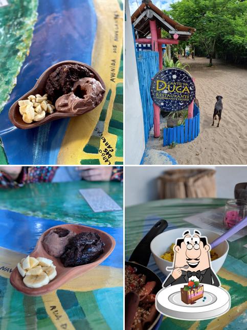 Bolo de chocolate em Canto da Duca Restaurante