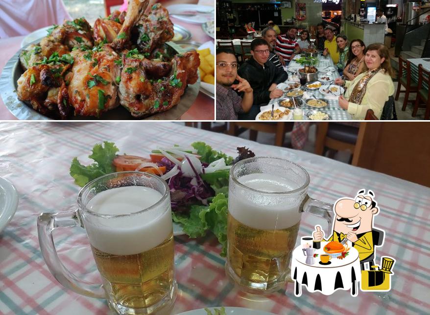 Comida em Galeteria Serrana