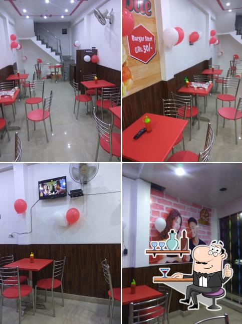 The interior of Pizza Bite