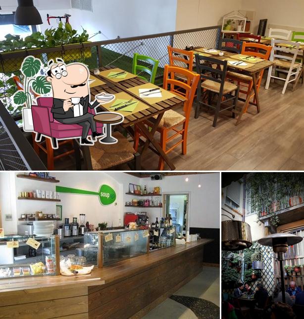 Gli interni di Soup & go