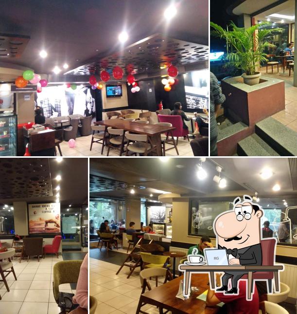 The interior of Café Coffee Day