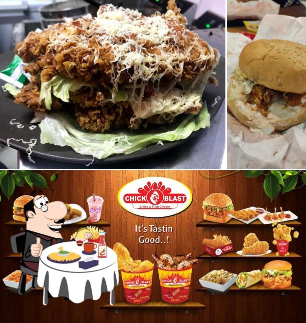 Try out a burger at Chick Blast family restaurant Tirupati