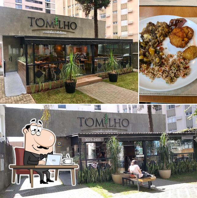 O interior do Tomilho cozinha cotidiana