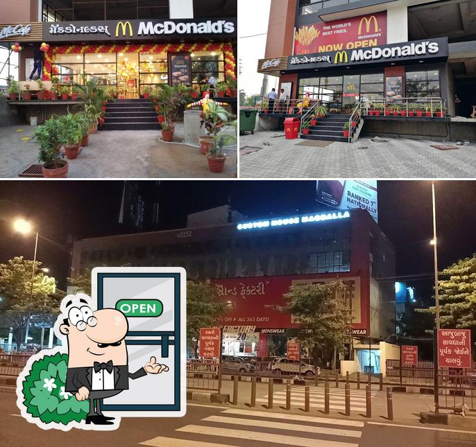 The exterior of McDonald's