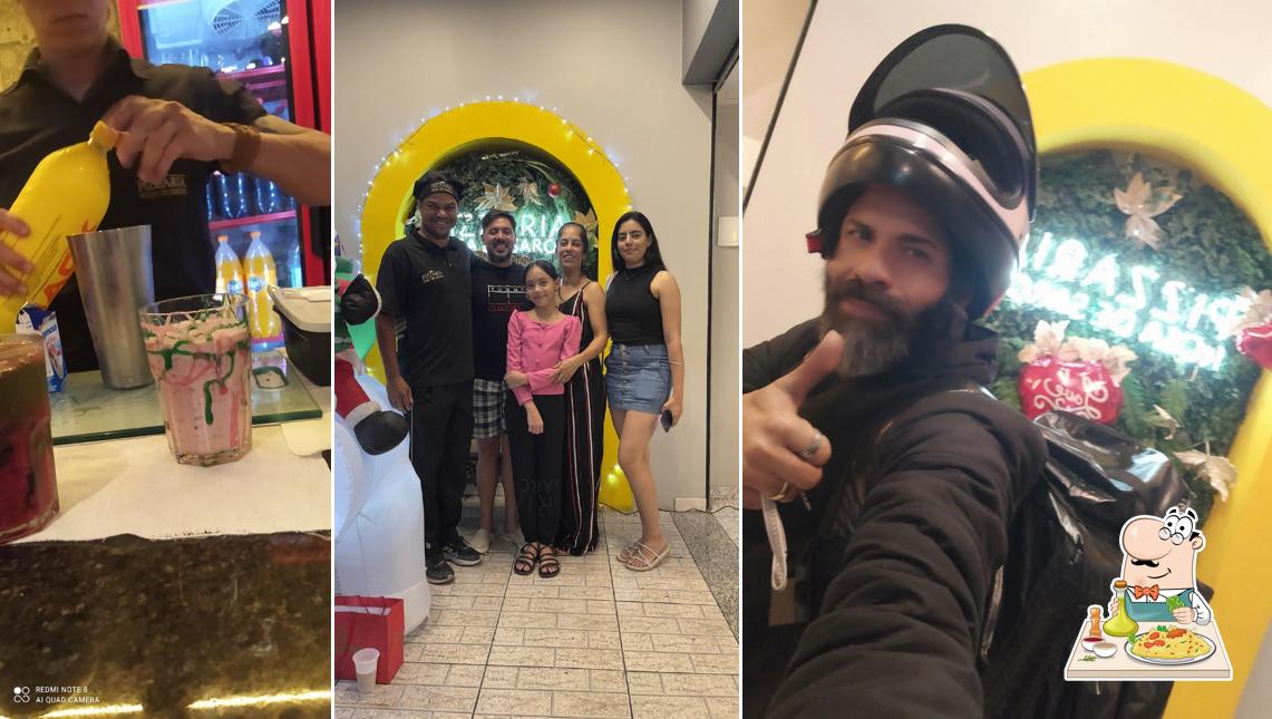 Comida em Pizzaria Rosa de Saron