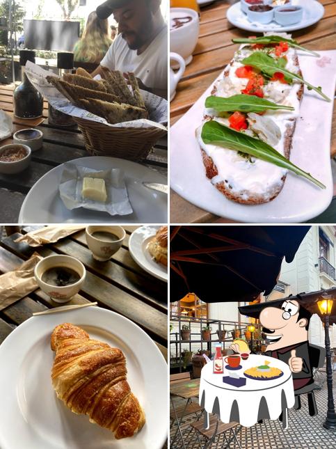 Prato de queijo em Le Pain Quotidien