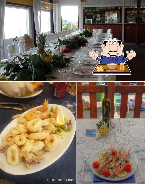 La immagine di cibo e interni da Stabilimento Balneare Nettuno Beach