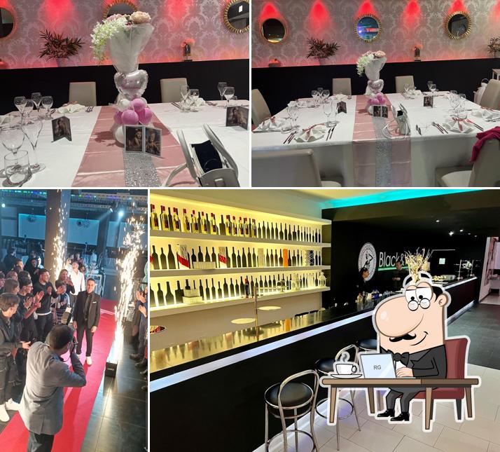 Gli interni di Black and White