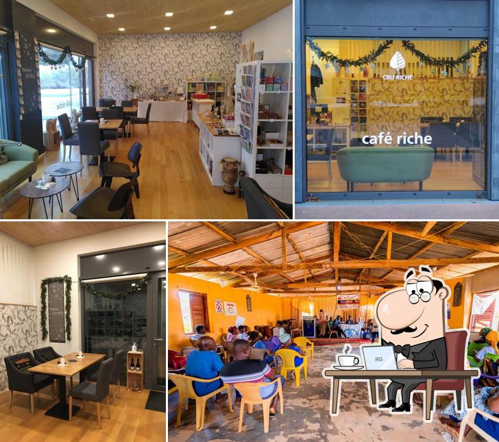 Gli interni di café riche