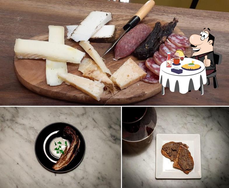 Piatto di formaggi al Osteria la Ruta