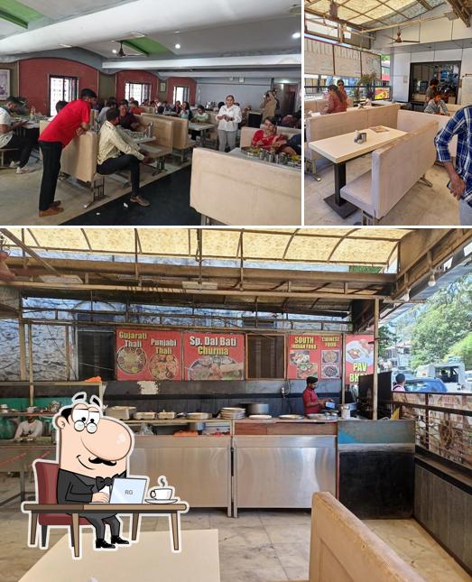 Take a seat at one of the tables at Kanak Dining Hall