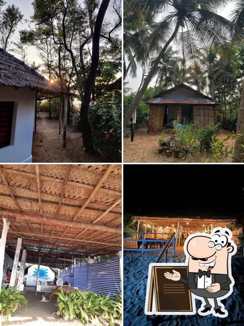 Enjoy the view outside Surya Beach Cafe and Stay