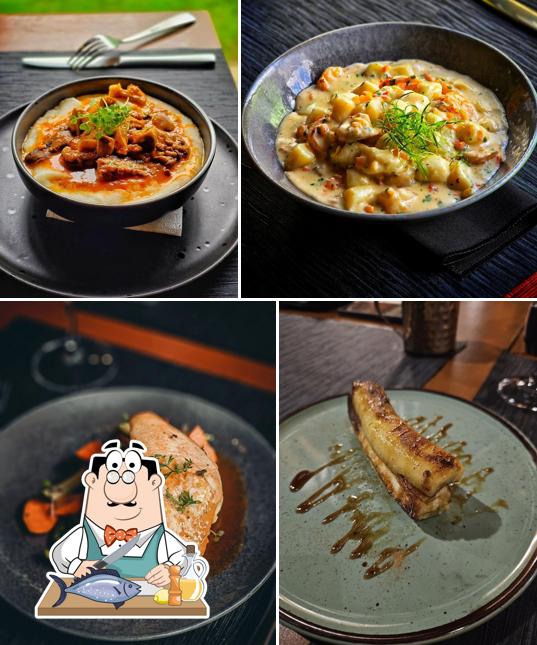 Salmão grelhado em Restaurante Ferreiro