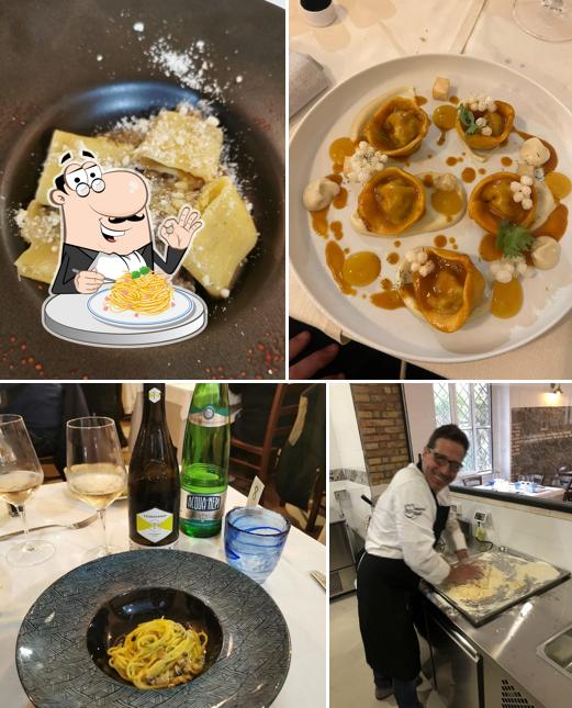 Spaghetti alla carbonara al La trattoria dei Combattenti Maccarese