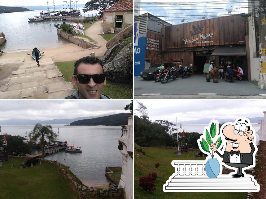 O exterior do Pérola Negra Pub e Restaurante