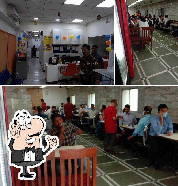 The interior of Hotel Kamal Vihar