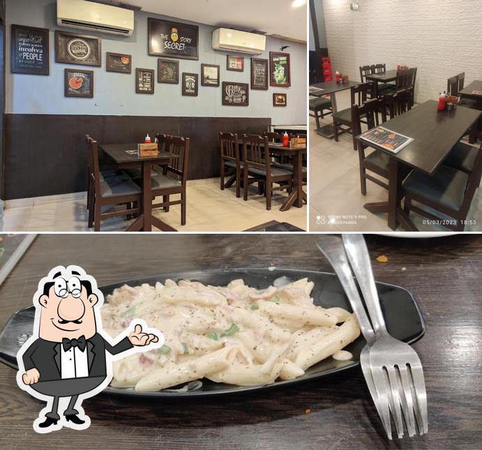 The photo of The secret story’s interior and food