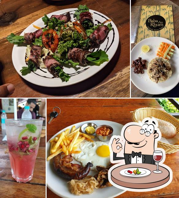 Food at Baba Au Rhum, Anjuna