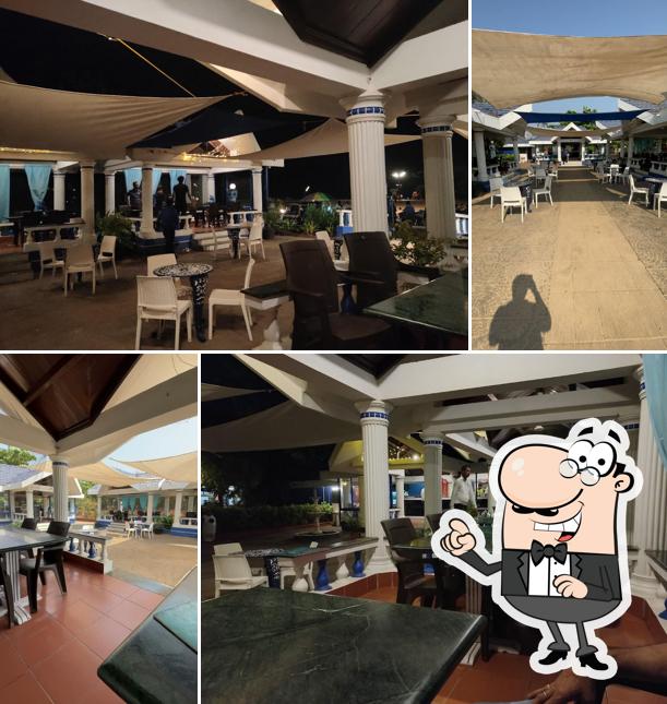 The interior of Bubbles beach bar