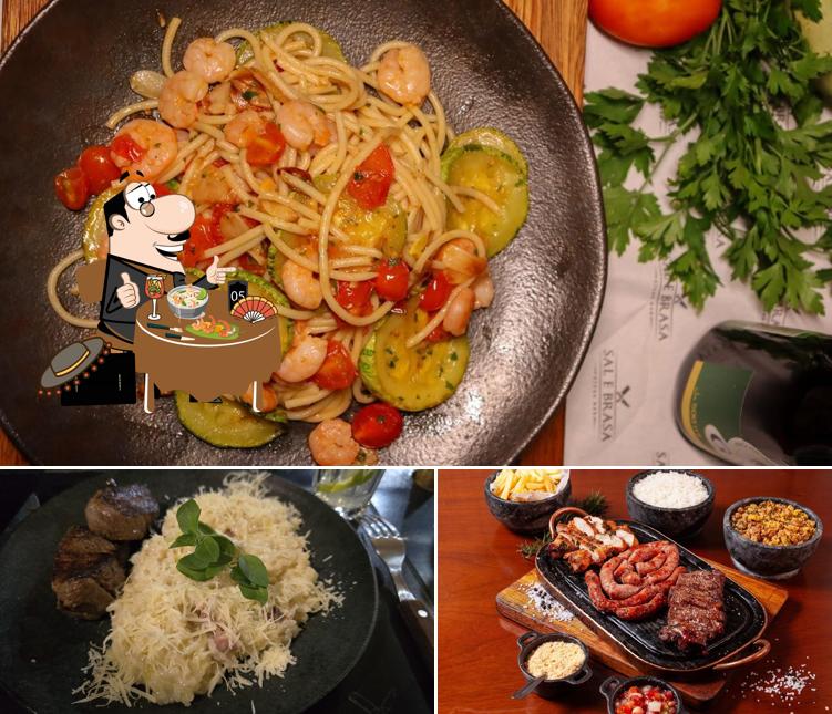 Platos en Sal e Brasa Steak Bar