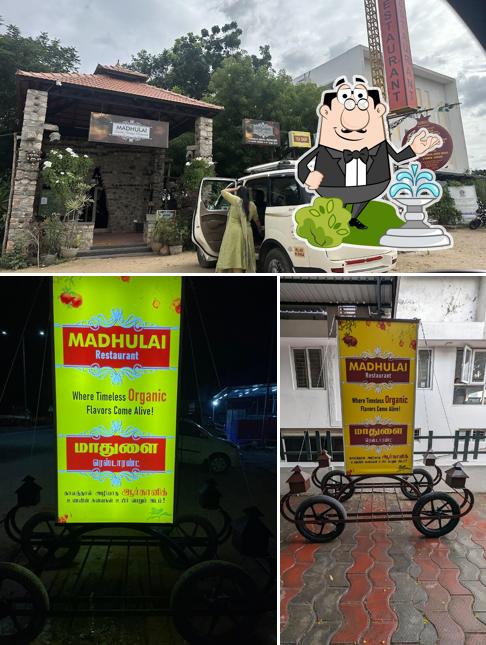 The exterior of Madhulai Timeless Vintage Restaurant