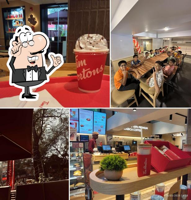 The interior of Tim Hortons