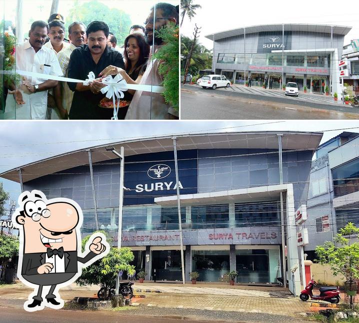 The image of exterior and wedding at Surya Restaurant Aluva