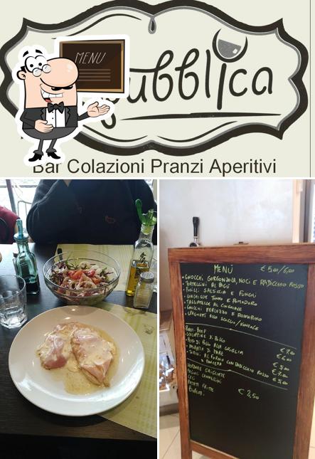 Leggi le specialità del giorno sulla lavagna