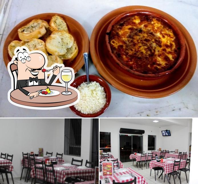 O Pizzaria e Cantina Viareggio se destaca pelo comida e interior