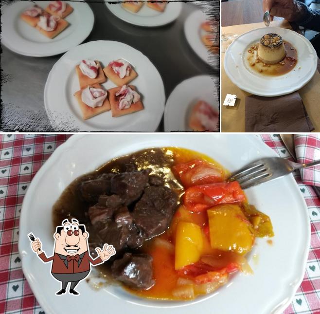 Cibo al Trattoria La Curva