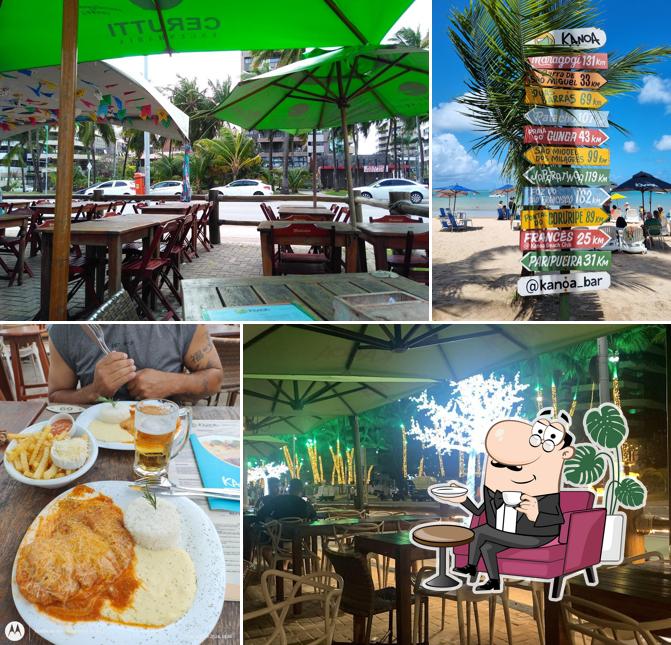 Veja imagens do interior do Kanoa Beach Bar