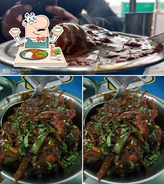 Food at Sharma's Sher-E-Punjab Dhaba