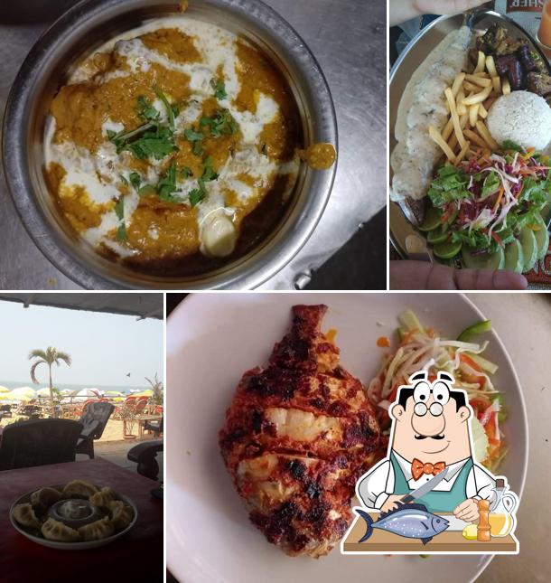 Grilled salmon at Sea Waves Beach Shack