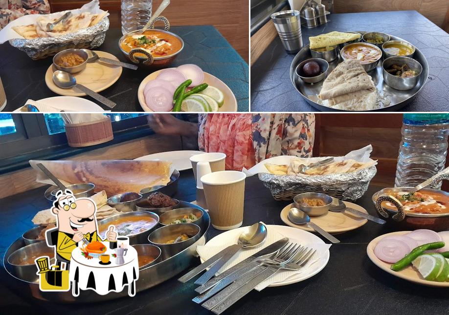 Food at Little Chef thali and south indian