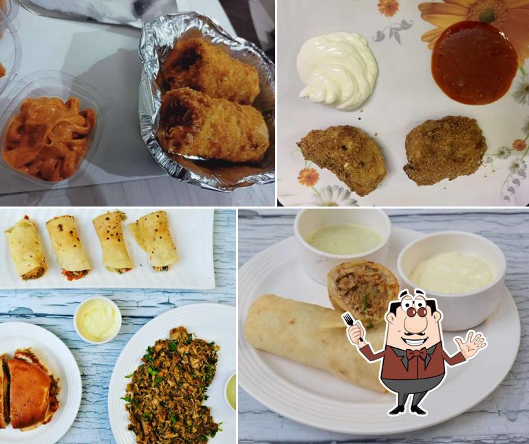 Food at Variety of Shawarma's