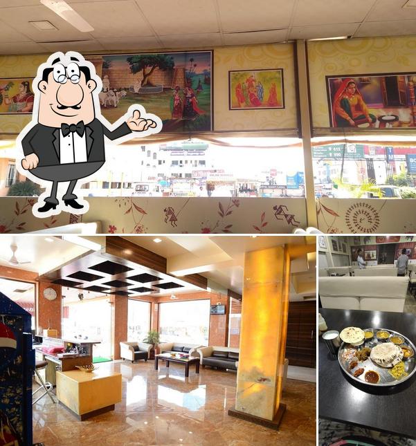 The interior of SWADISHTA MAHABHOJAN RESTAURANT - SHIRDI