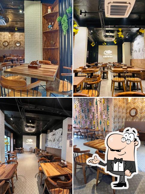 The interior of Bistro 57 cafe