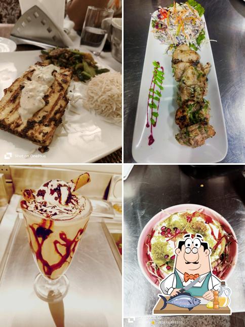 Grilled salmon at Kahani Indian Fine Dining Restaurant