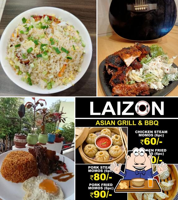 Food at Laizon Asian Grill