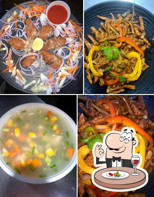 Food at Restaurant The Kathi corner