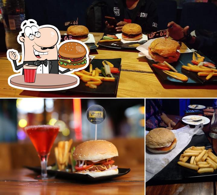Get a burger at Restaurant UP-65