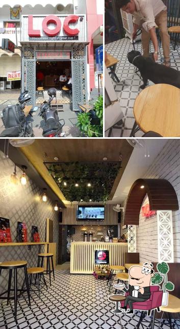 Take a seat at one of the tables at LOC : LIFE OF CHAI